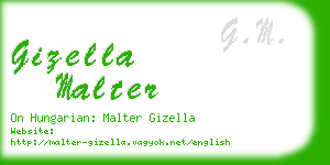 gizella malter business card